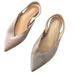 Express Beige Pointed Flats